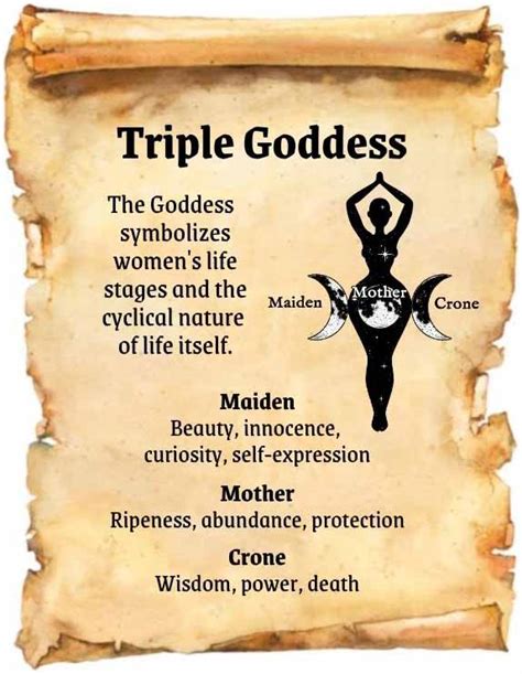 Wiccan triole goddess